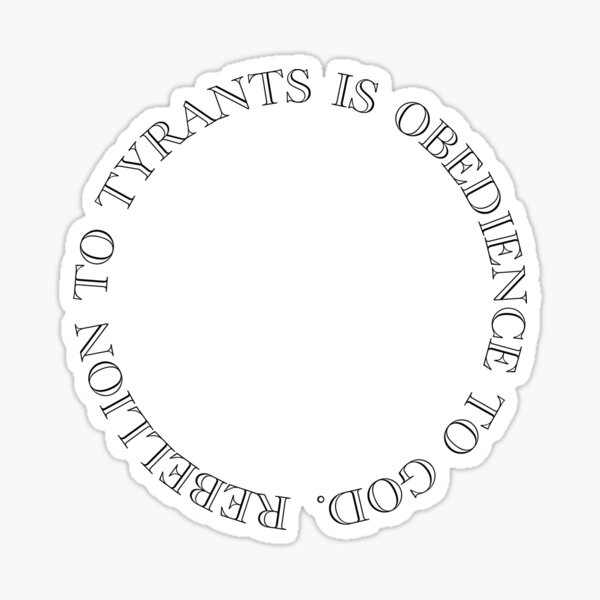 Item preview, The Franklin Seal ("Rebellion to Tyrants is Obedience to God" suggested motto) designed and sold by franklinprintco.