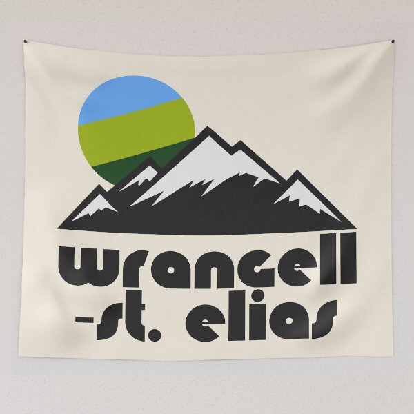 Item preview, Retro Wrangell St. Elias ))(( Tourist Souvenir National Park Design designed and sold by acquiesce13.