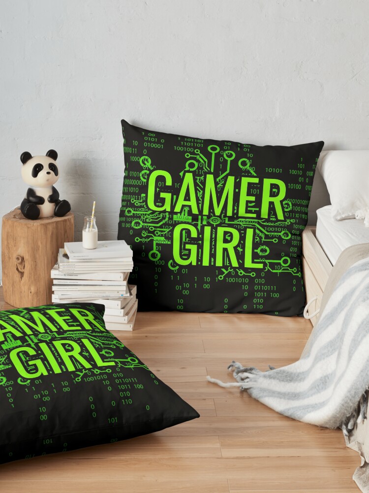 Alternate view of GAMER GIRL Cyber Green Floor Pillow