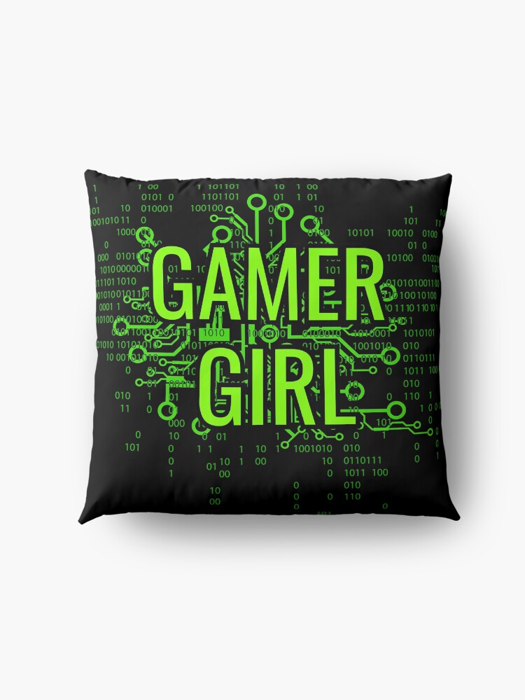 Alternate view of GAMER GIRL Cyber Green Floor Pillow