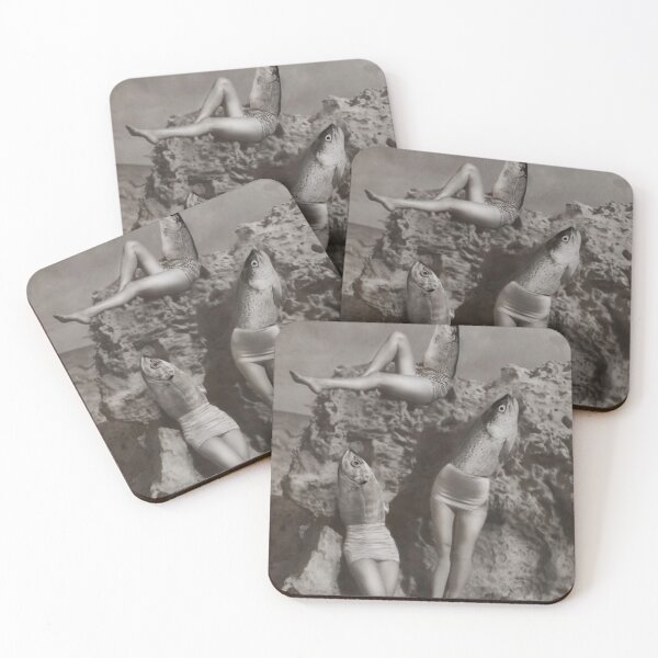 Item preview, Inverted mermaids at the rocky beach designed and sold by luisraultg.