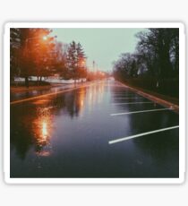 7:42, Walked out of a forest to find rain Sticker