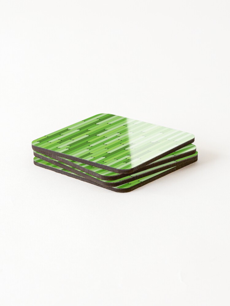 Thumbnail 4 of 5, Coasters (Set of 4), Grapes Color Linear Pattern designed and sold by MagicSpread.
