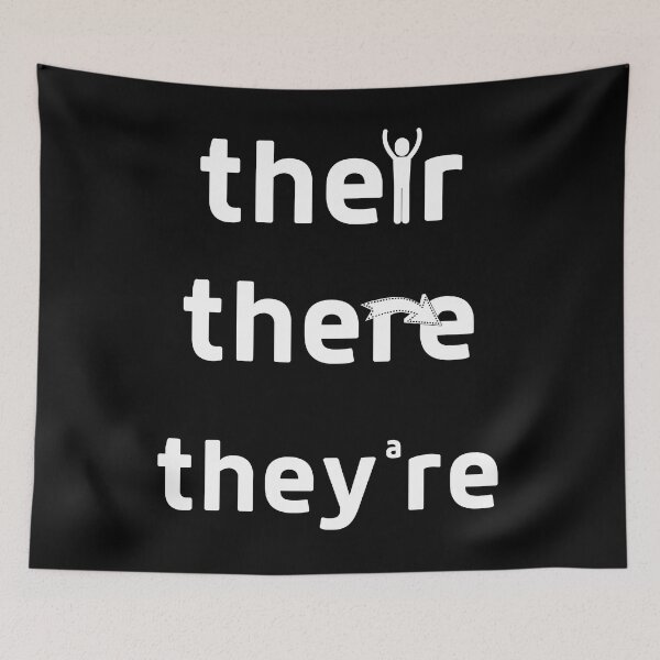 Item preview, Their There They're English Grammar Police, the grammarian designed and sold by MERCH HQ.