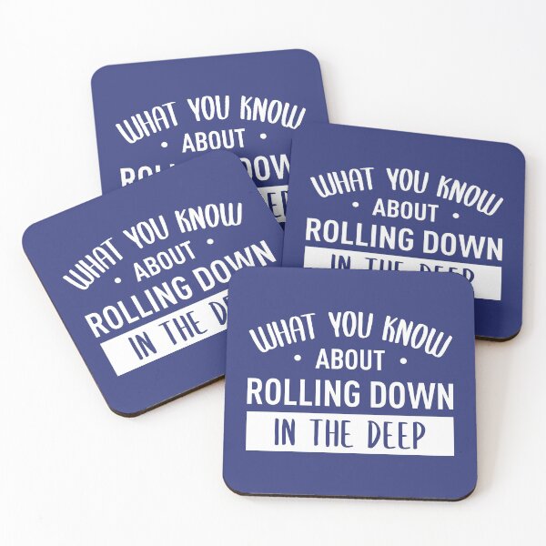 Item preview, What You Know About Rolling Down In The Deep (Blue BG) designed and sold by FilipeFerreira.