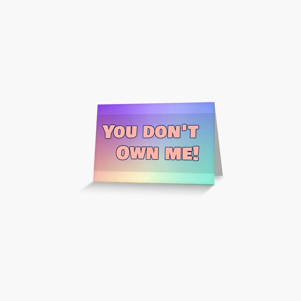 G Eazy Lyrics Greeting Cards Redbubble - grace you dont own me ft g eazy roblox music video