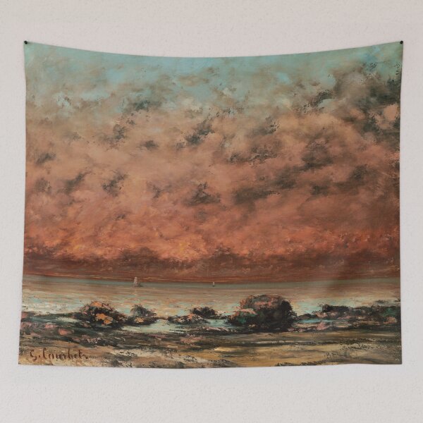 Item preview, The Black Rocks at Trouville, 1866 Gustave Courbet designed and sold by Junsu Lim.