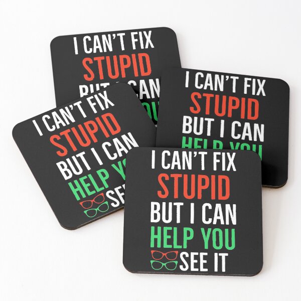 Item preview, I Cant Fix Stupid But I Can Help You See It Funny Optometrist Optician designed and sold by Luna1Shop.