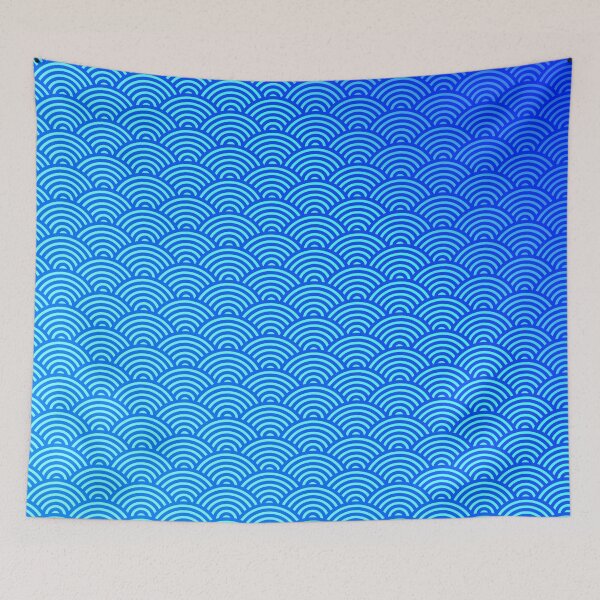 Item preview, Japanese Wave Pattern Blue II designed and sold by Harry Draws Straws.