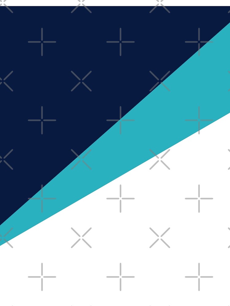 Aperçu 5 sur 5. Robe trapèze avec l'œuvre Geometric Triangles Blue créée et vendue par Patternsonly.