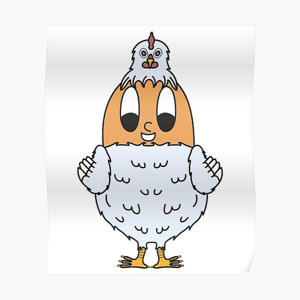 Poster Huhn Comic Redbubble