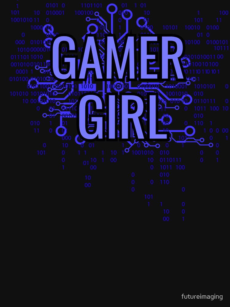 GAMER GIRL Electric Blue by futureimaging
