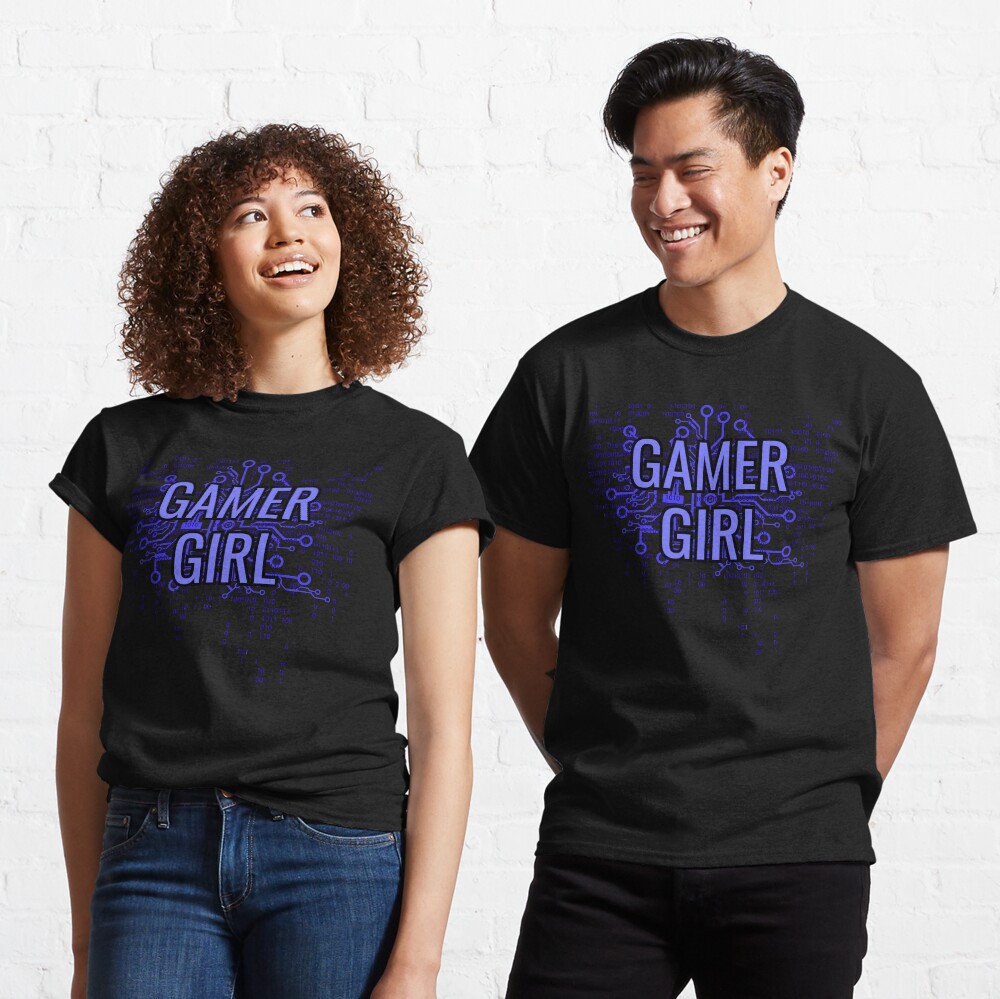 GAMER GIRL Electric Blue Classic T-Shirt