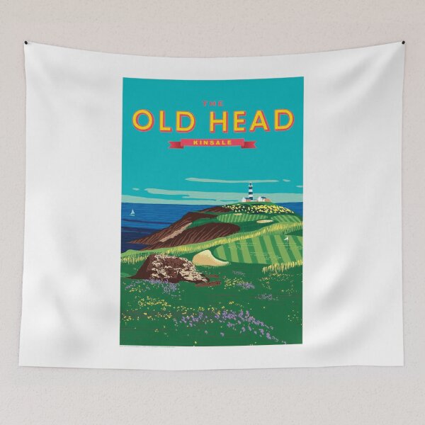 Item preview, Retrs Old Head Kinsdale Poster designed and sold by royal-tees.