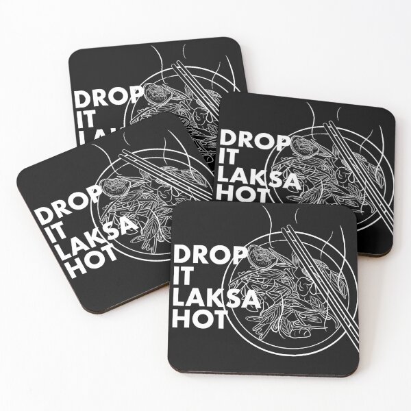 Item preview, Drop It Laksa Hot - White designed and sold by Harmoneats.