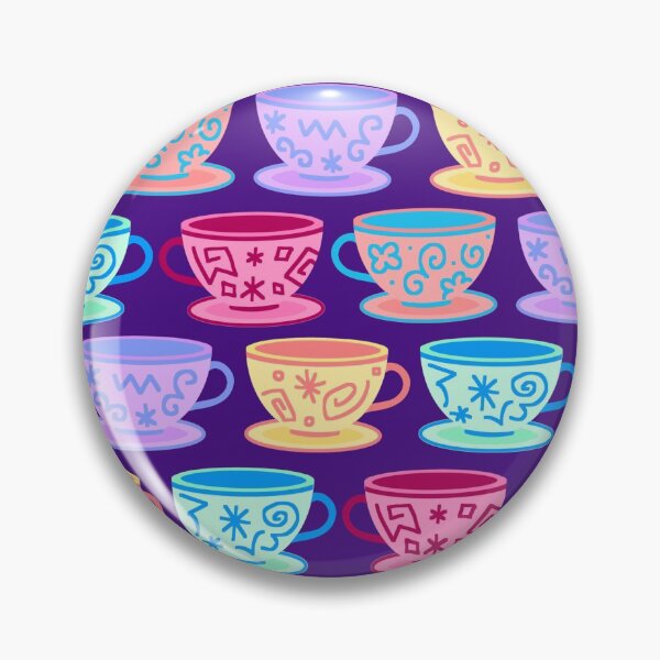 Item preview,  Spinning Teacups (purple background) designed and sold by Cammi Friederichs.