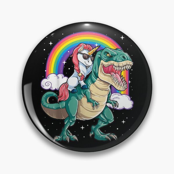 Item preview, Unicorn Riding T-Rex A Tyranosaurus Rex Rided By A Unicorn designed and sold by HumbleShirt.