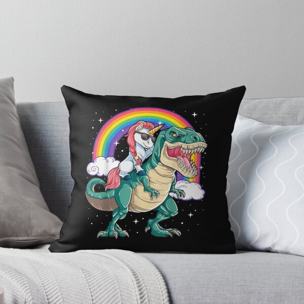 Item preview, Unicorn Riding T-Rex A Tyranosaurus Rex Rided By A Unicorn designed and sold by HumbleShirt.