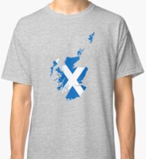 Flag Map of Scotland Classic T-Shirt