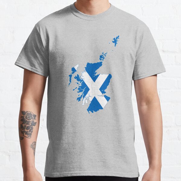 Flag Map of Scotland Classic T-Shirt