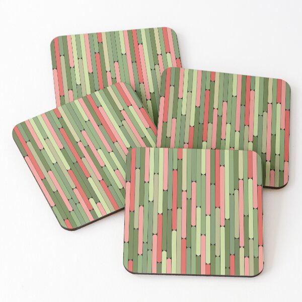Item preview, Watermelon Color Linear Pattern designed and sold by MagicSpread.