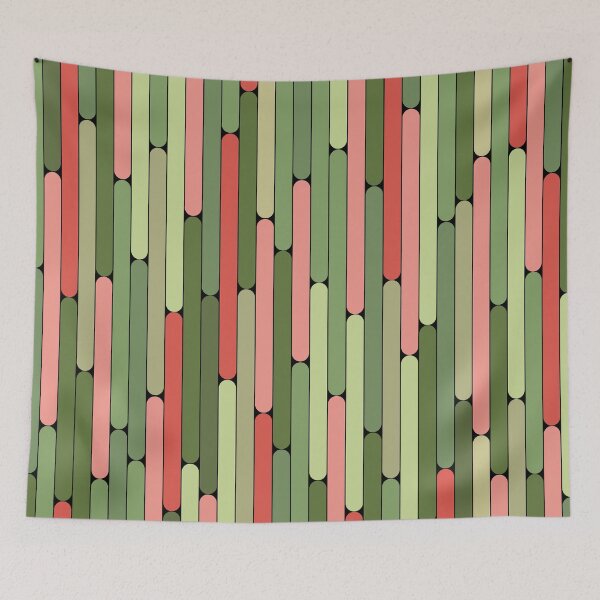 Item preview, Watermelon Color Linear Pattern designed and sold by MagicSpread.