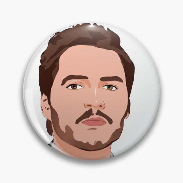 Item preview, Pedro Pascal Toon Art - Handsome and Scruffy Brown eyes designed and sold by ecdato.