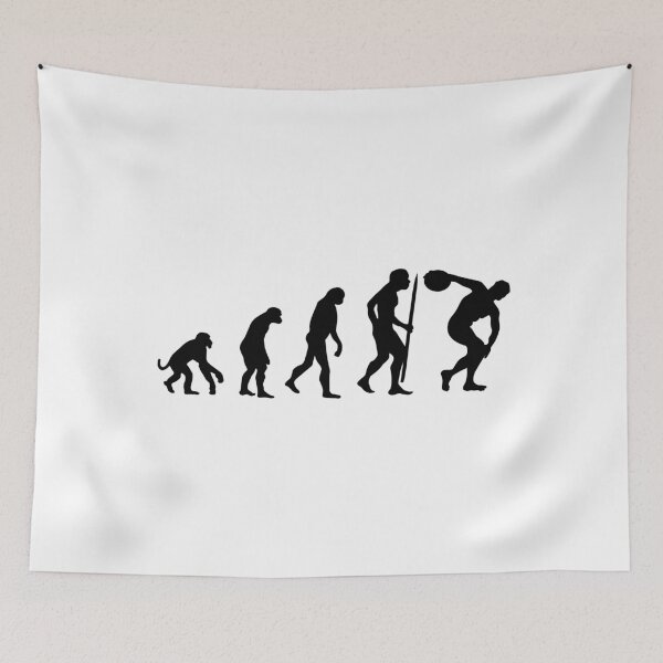 Item preview, Evolution discus throw Athlete discus thrower designed and sold by LaundryFactory.
