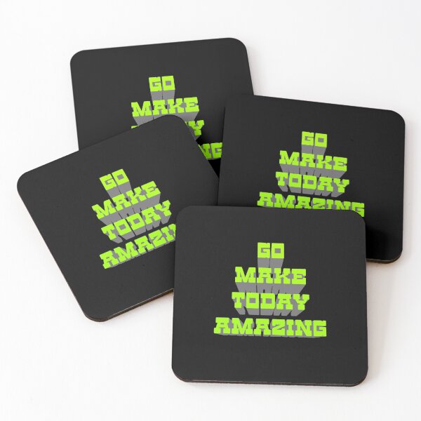 Item preview, Go Make Today Amazing (Fluo Green 3d) designed and sold by superdumb70.