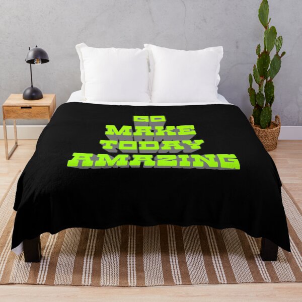Item preview, Go Make Today Amazing (Fluo Green 3d) designed and sold by superdumb70.