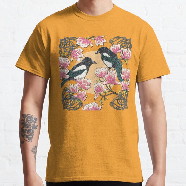 Celtic Magpies & Magnolias Classic T-Shirt