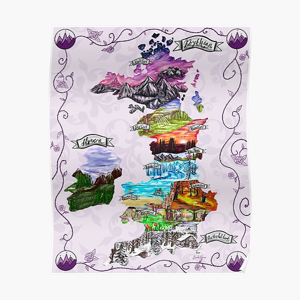 Map of Prythian Poster