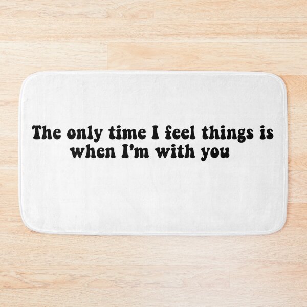 Item preview, dickinson (tv show) quote from sue about sue and emily emisue- the only time i feel things is when im with you designed and sold by emcazalet.
