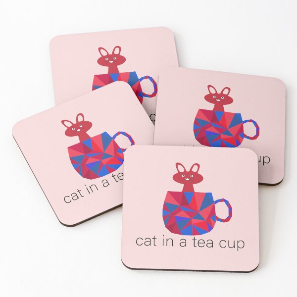 Item preview, Cat in a tea cup designed and sold by Mehwish.