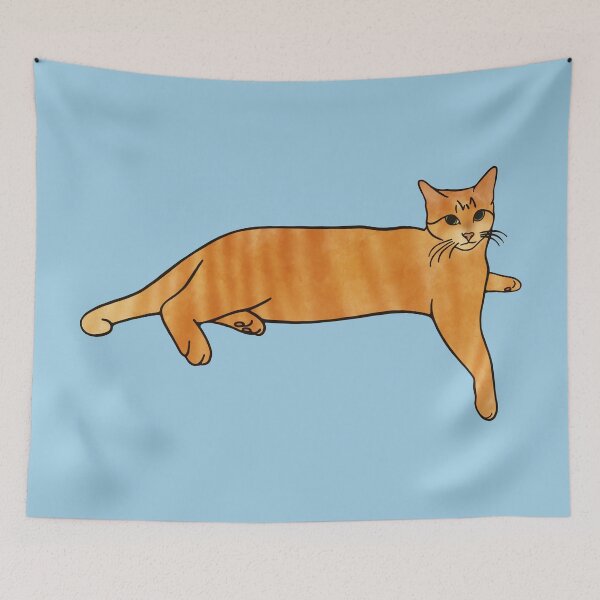 Item preview, Laying Orange Tabby Cat designed and sold by murialbezanson.