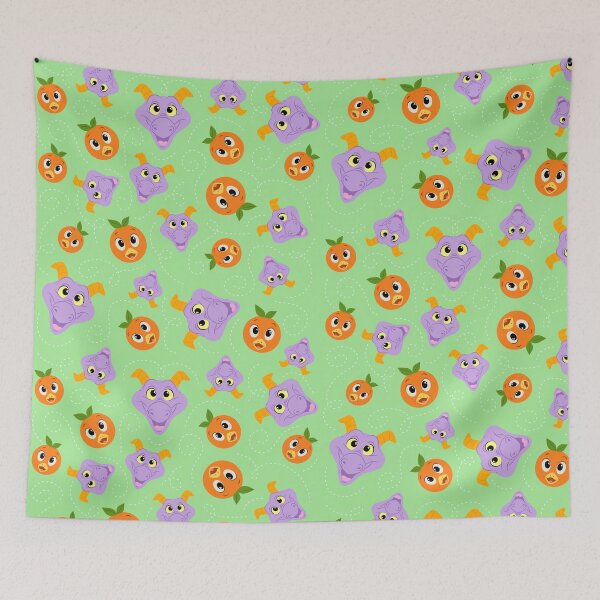 Item preview, Festival Fresh - Figment and orange bird (green) designed and sold by Cammi Friederichs.