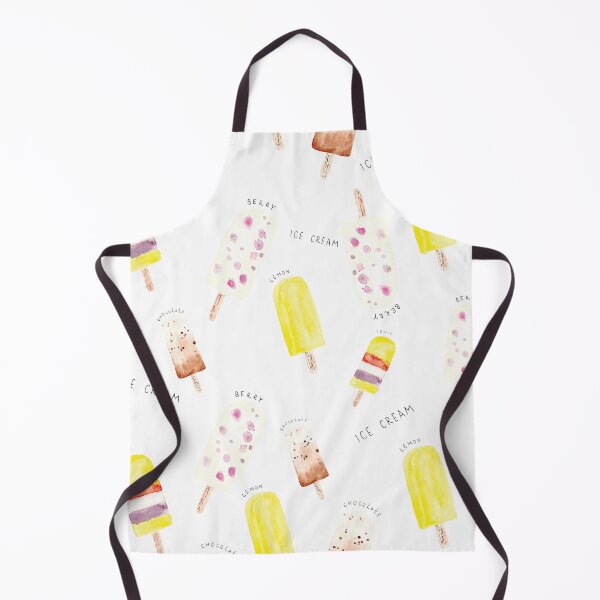 Item preview, Pattern Fruit ice cream. Lemon ice cream. Berry ice cream. Chocolate ice cream. Ice cream painted in watercolor. designed and sold by Anna Belova.
