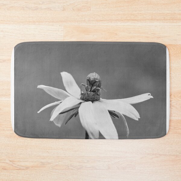 Item preview, Shell of a Cicada Left On A Sunflower in Black and White designed and sold by AmberCamera.