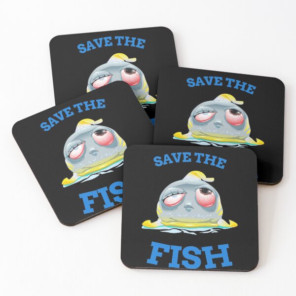 Item preview, Save the fish cartoon designed and sold by luisraultg.