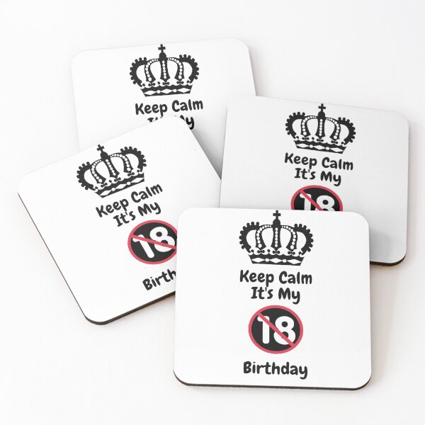 Item preview, Keep calm it's my 18th Birthday designed and sold by kocakashop.