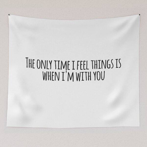 Item preview, Dickinson (tv show) quote from sue about sue and emily emisue- the only time i feel things is when im with you designed and sold by emcazalet.