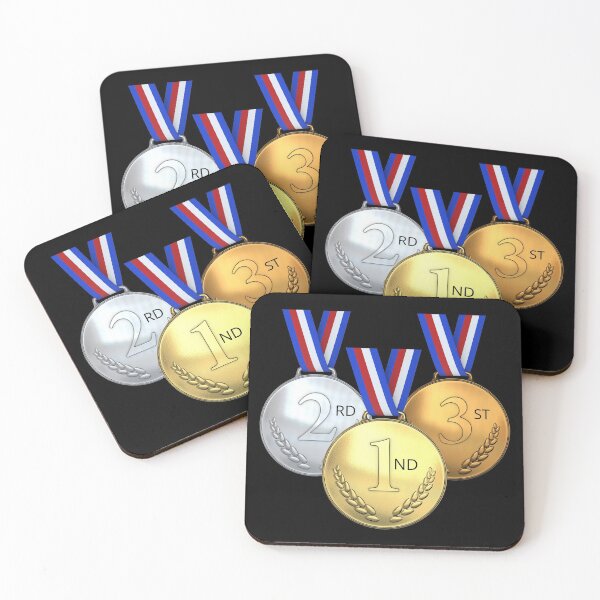 Item preview, 3st, 2rd,1nd, Funny Confusing Sports Medals. designed and sold by Artomobiles.