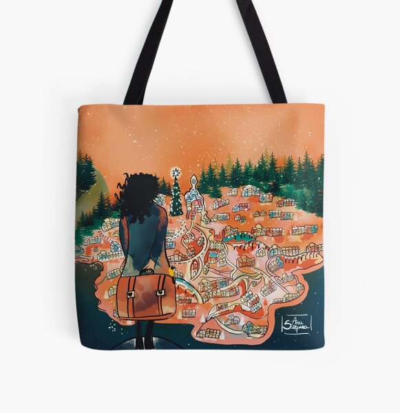 Iluminando la añoranza Bolsa estampada de tela