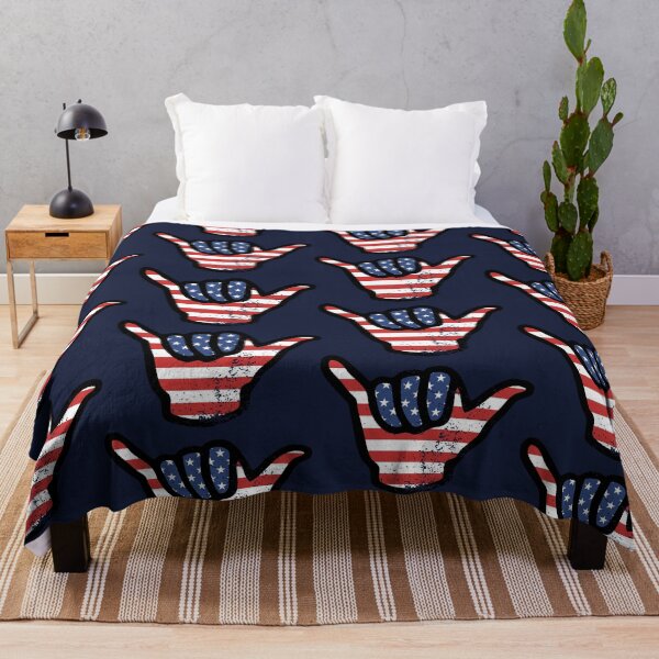 Item preview, Red White And blue USA 4th July Shaka Hand 2021 designed and sold by d247.