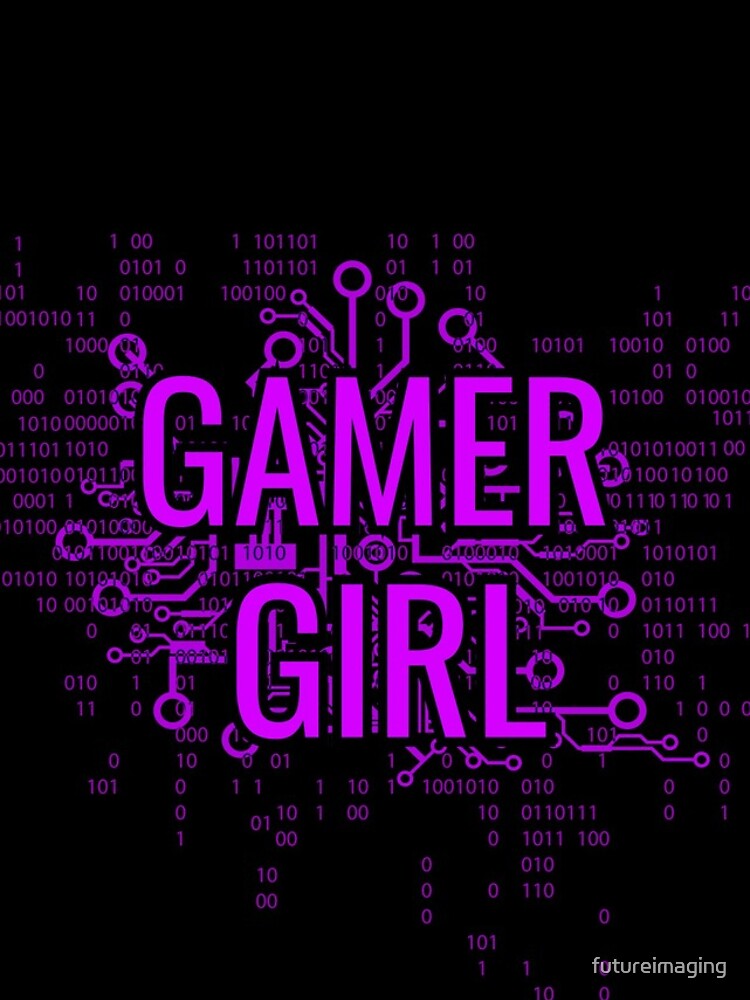 GAMER GIRL Cyber Purple by futureimaging