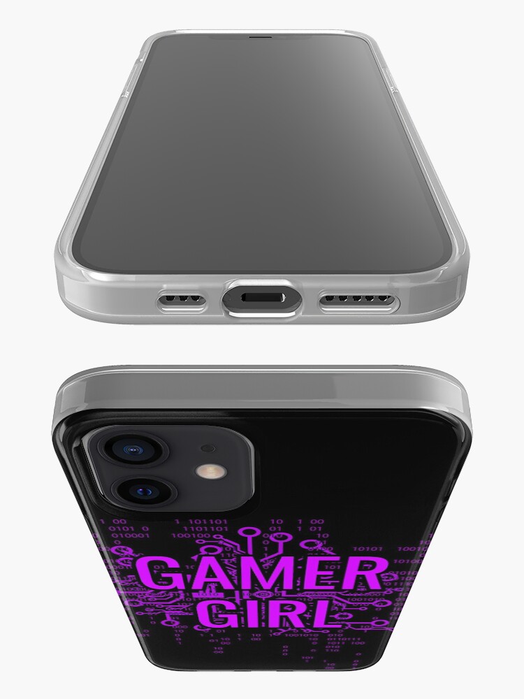 Alternate view of GAMER GIRL Cyber Purple iPhone Case & Cover