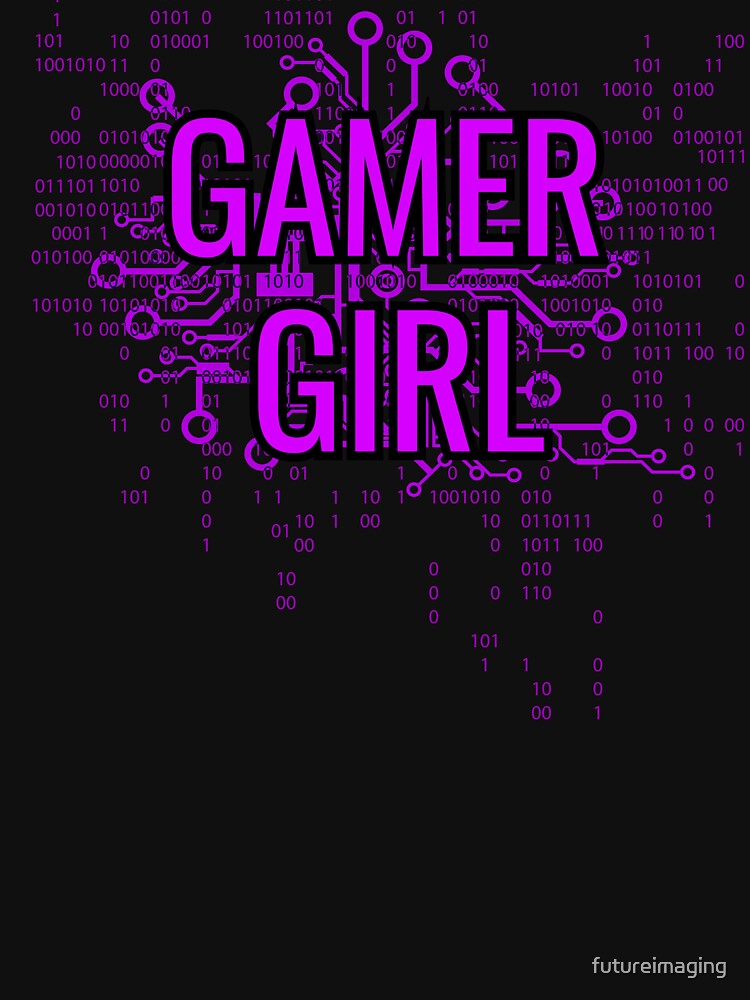 GAMER GIRL Cyber Purple by futureimaging