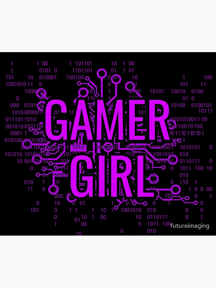 GAMER GIRL Cyber Purple by futureimaging