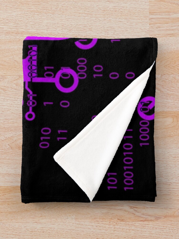 Alternate view of GAMER GIRL Cyber Purple Throw Blanket