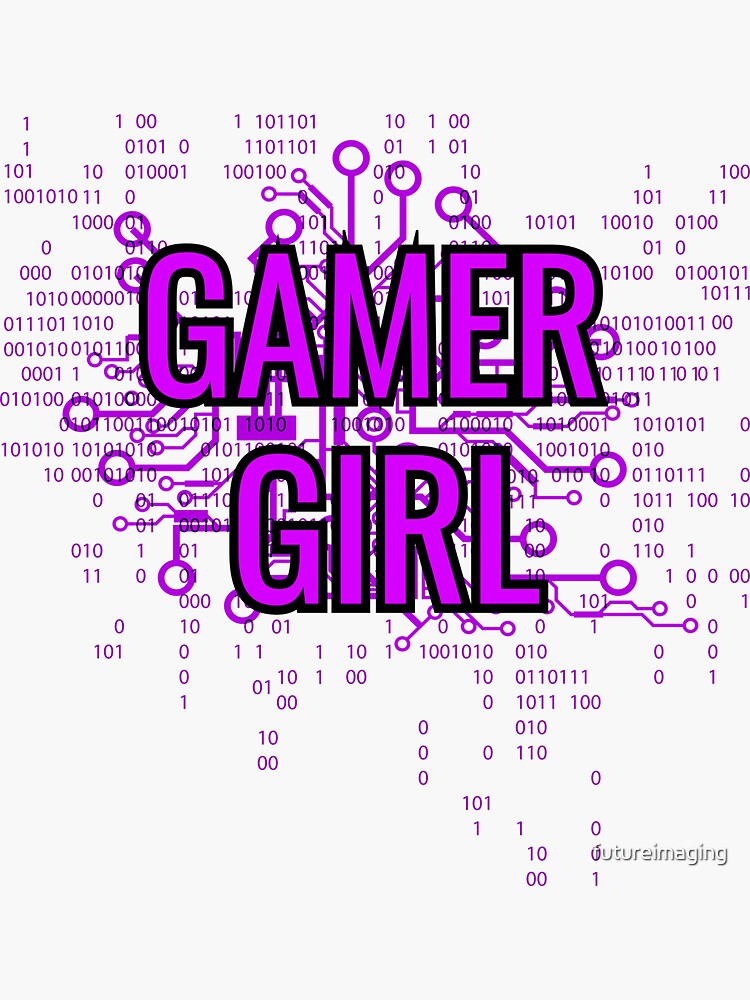 GAMER GIRL Cyber Purple by futureimaging